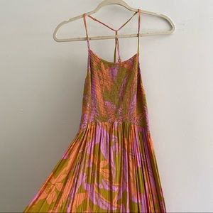 Free People Pink Floral Maxi Dress